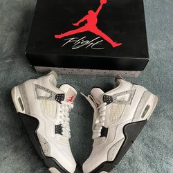 Jordan 4 White Cements 