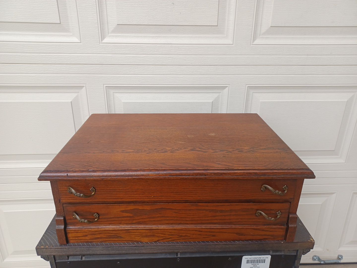 Antique spool cabinet