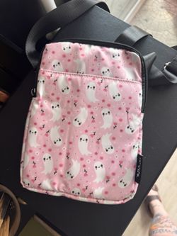 Em & Sprout Crossbody Ghost and Pink Bag