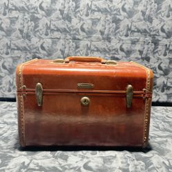 Vintage 1950s Samsonite Shwayder Bros Leather Luggage Style 4912