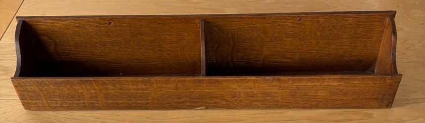 Wood desk/wall organizer, 3” deepX20” wideX4” tall.