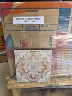 Altalena Pattern Ceramic Tile – 20x20 cm (8x8") – Brand New Boxes