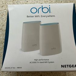 Netgear Orbi WiFi Router And Satellite RBK50 AC3000