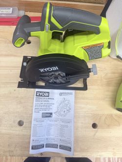 Ryobi 51/2” circular saw, and battery