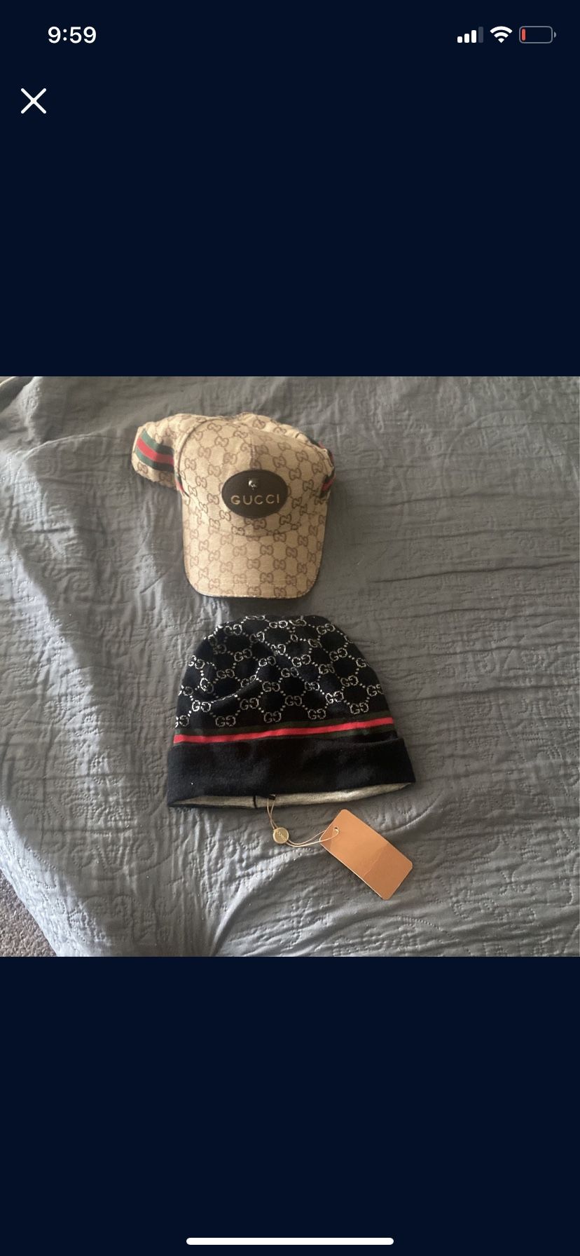 2 Gucci Hats 