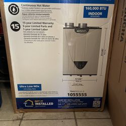AOSmith Indoor Tankless Water Heater