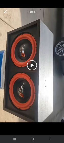 12' CERWIN VEGA MOBILEVEGA BOX 2 AMPS POWERBASS