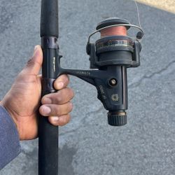 Daiwa Sf2650 Sea Reel. With Shimano 8 Ft Pole