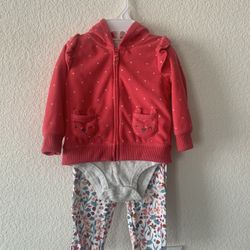 Carter’s 3 Piece Set Girls 9 Months 