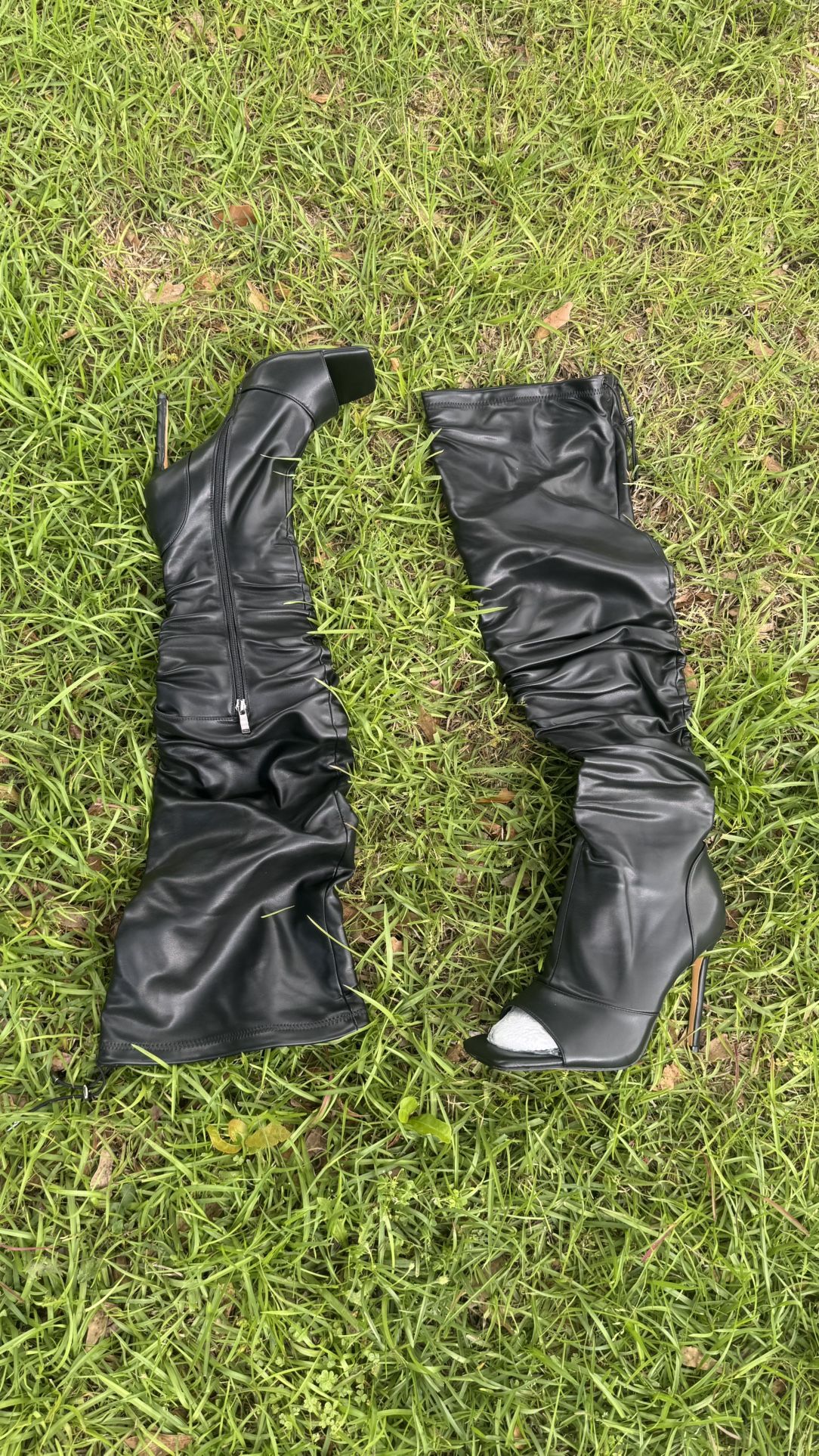 Black Knee High Heels,All Products : American Fashion Style Bags On Sale
