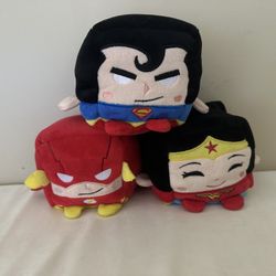 Kawaii Cubes Series DC Comics, set of 3 Plush