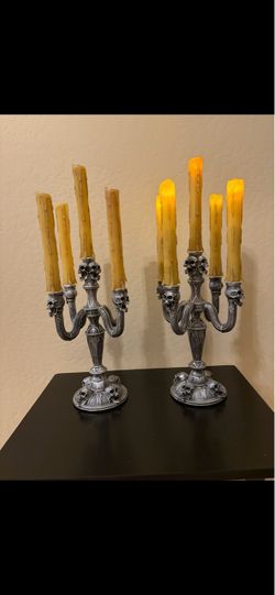 2 LED 5 candle Spirit Halloween Candlabras