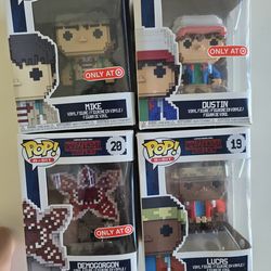 Stranger Things Funko Pop lot of 4