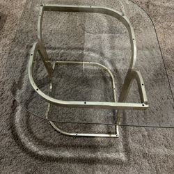Glass Top End Table