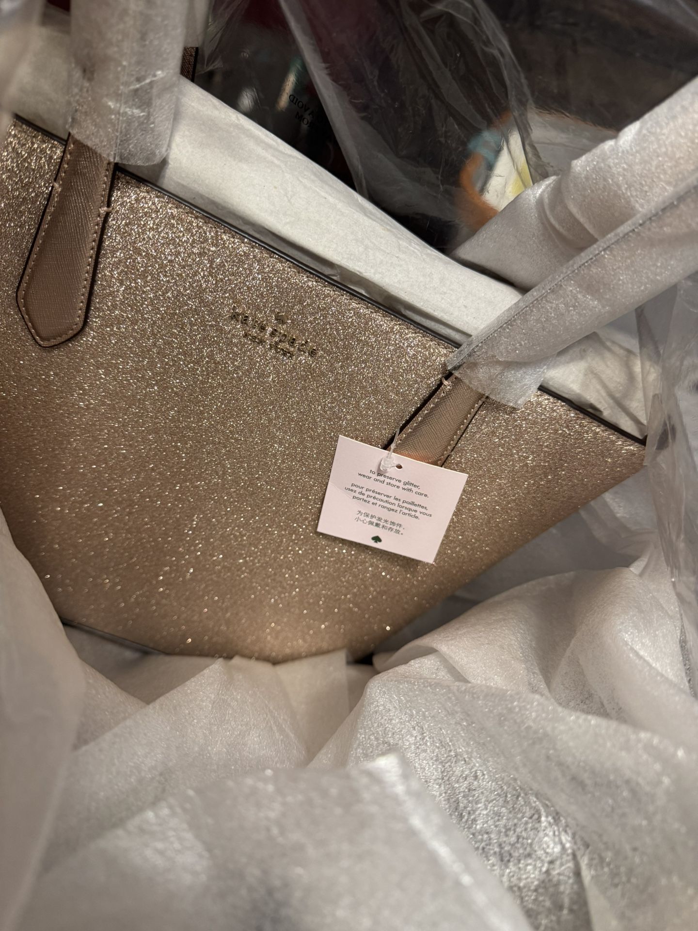 Kate Spade Rose Gold Tote Bag