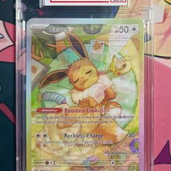 CG 10 2025 Pokemon Lenticular Sticker Eevee Promo/SIR Prismatic Evolutions Jumbo