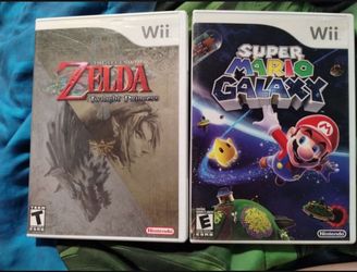 Zelda & Mario galaxy, $25 each