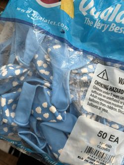 QUALATEX 11” Rnd Clouds - Cloud Balloons 