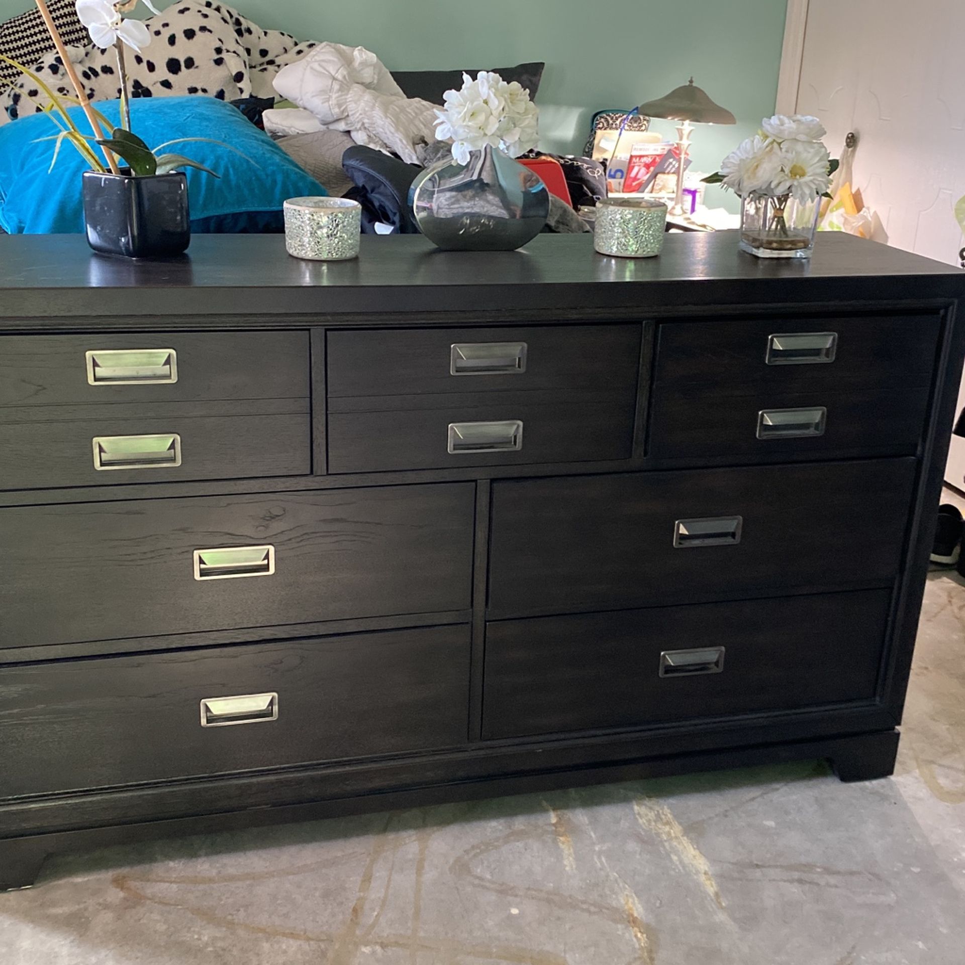 living spaces brown dresser Beri Dresser 6-Drawer Asian Hardwood