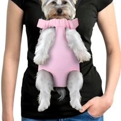 YUDODO Pet Dog Carrier Backpack Adjustable Dog Front Carrier, Legs Out Easy-Fit Dog Travel Backpack Carrier for Hiking Camping for Small Medium Dogs 