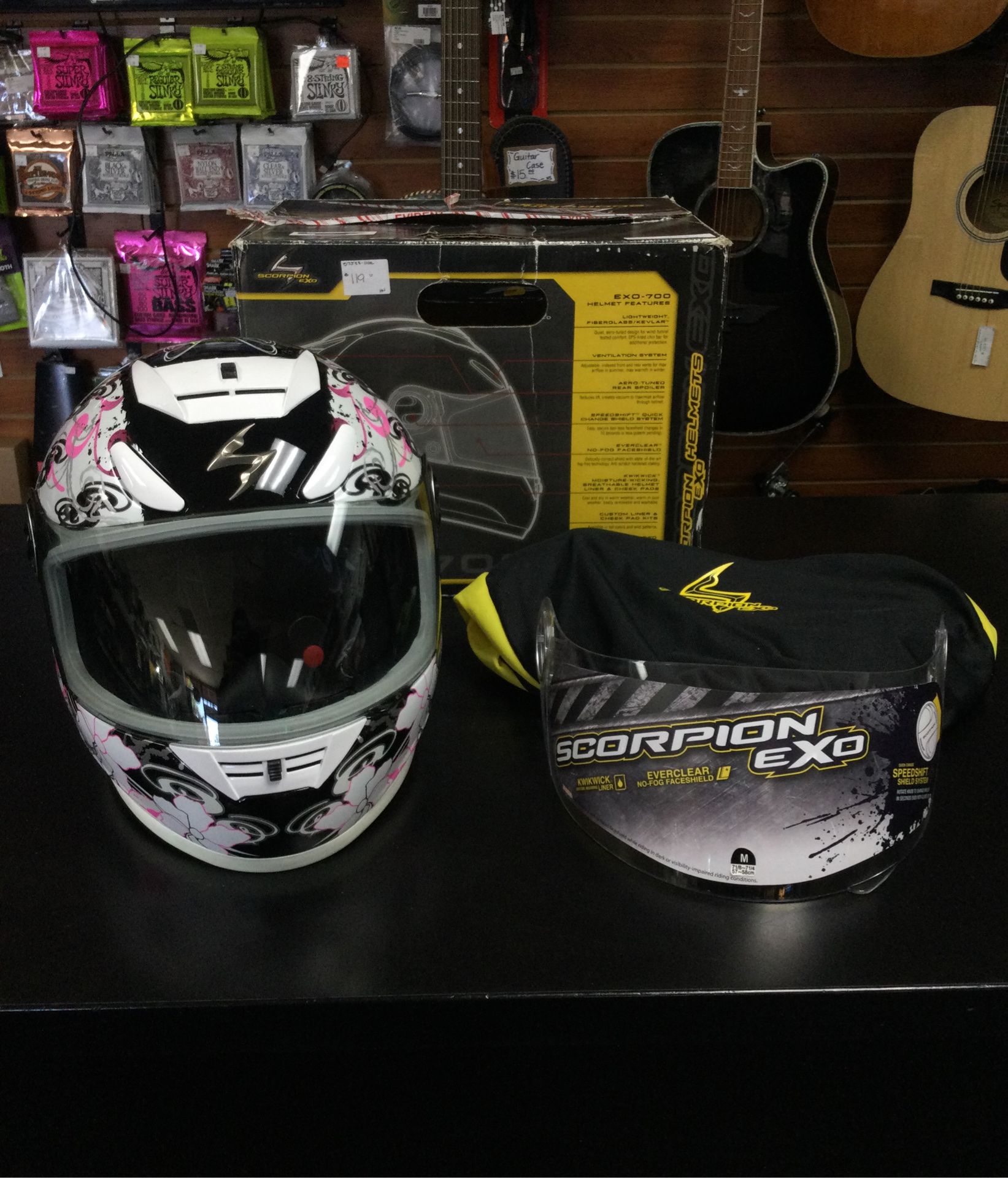 Scorpion Exo-700 Fiore Women’s Motorcycle Helmet (Size:Medium)