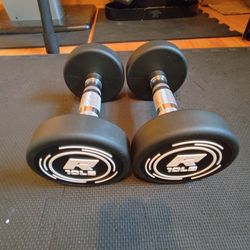 10lb Ritfit Rubber Dumbbells-