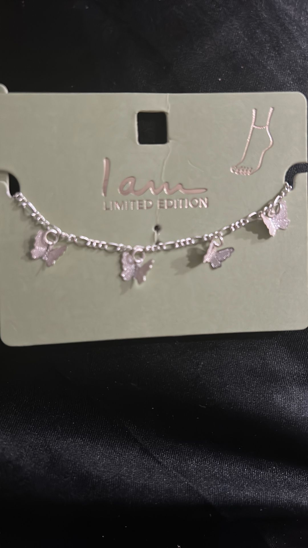 Butterfly Anklet Stainless Steal Will Not Faide