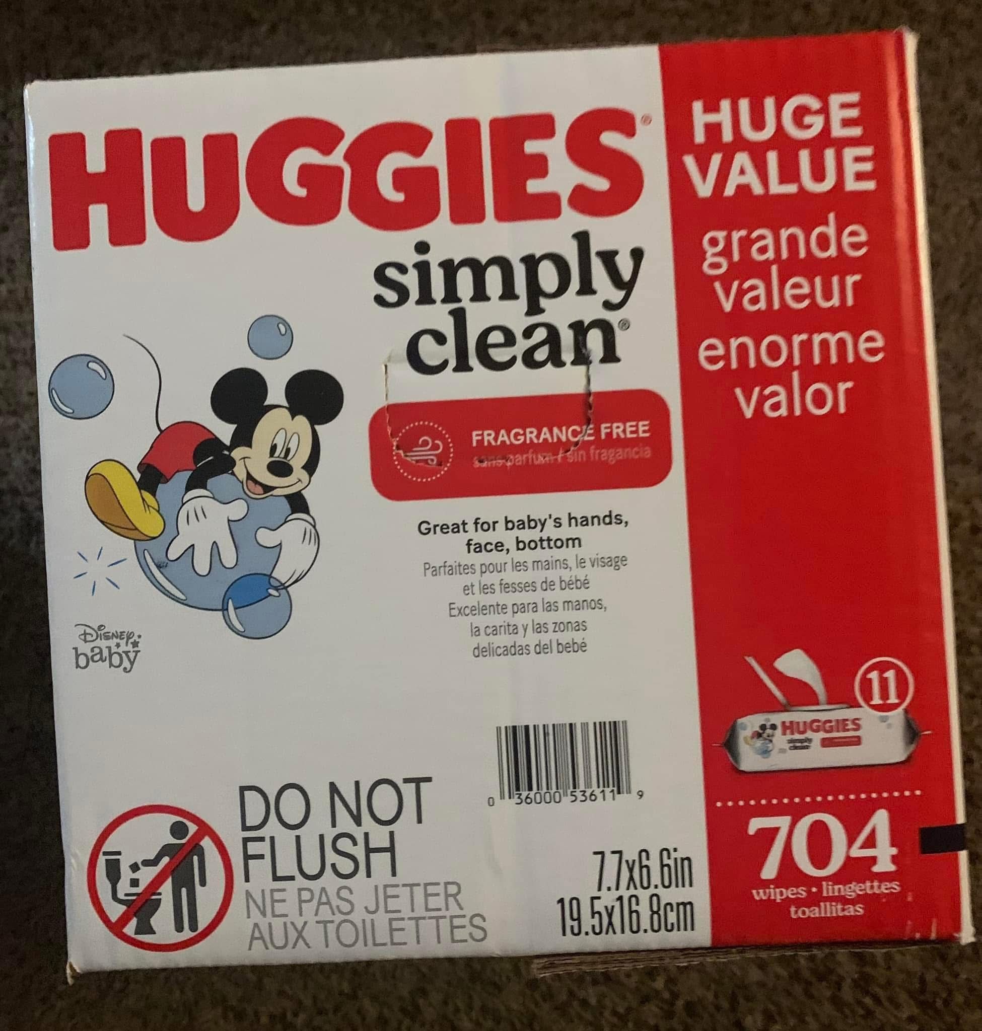 Huggies Wipes - Simply Clean 704 Count