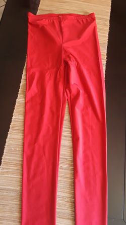 Red spandex leggings New
