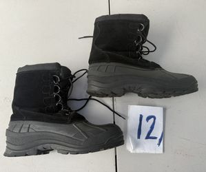Men’s Black Itaska Snow Boots. Size 12 