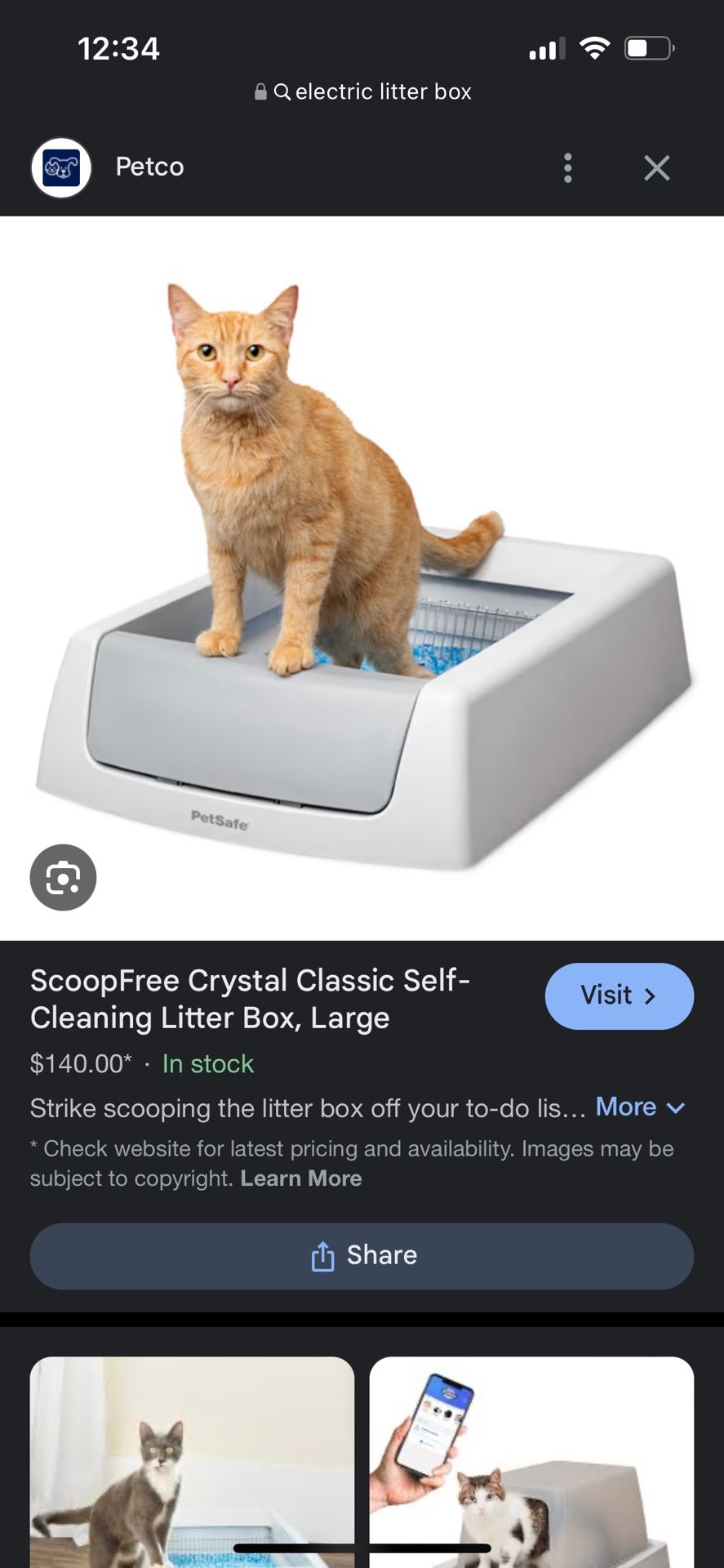 Scoop Free Electric Litter Box