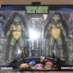Neca Teenage Mutant Ninja Turtles Movie 2pk Leonardo And Donatello 