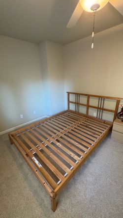 IKEA Queen Platform Panel Bed frame