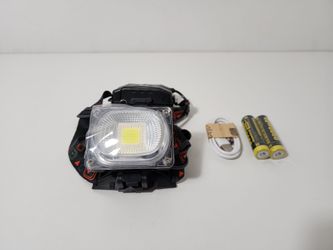 Lantern Head Lamp Torch LED COB white & Red/Blue Headlamps Headlight USB Rechargeable High Power