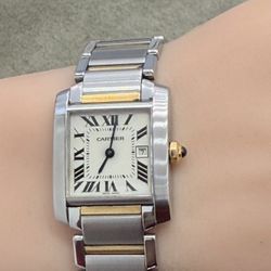 Cartier Tank Medium Size Ladies Watch Model 2465