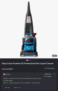Deep Clean ProHeat 2X Professional Pet Carpet Cleaner