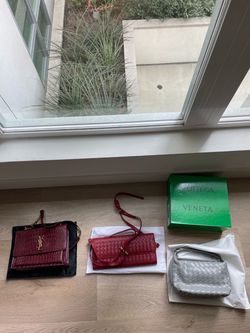 Authentic lot 3 bags Yves Saint Laurent , Bottega Veneta