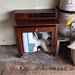 Multiple Compartment Wooden Desk