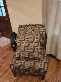 Armless Upholstered Accent Chair