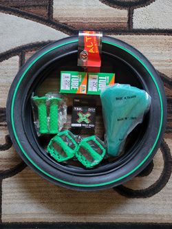 NEW Bicycle Bmx Parts Bundle 20" Green