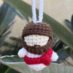 Crocheted Jesus Car Hanger