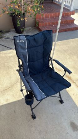 Camping chair with storage bag