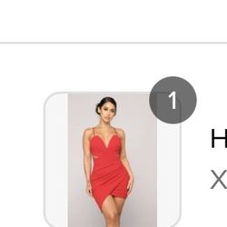 Red Fashion Nova Dress