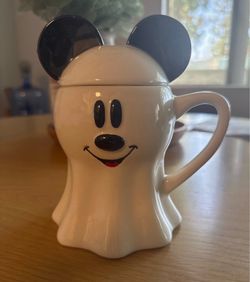 Disney Mickey Mouse Ghost Halloween Ceramic Mug
