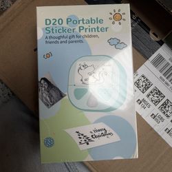 Mini Sticker Printer, with 3 Rolls Paper, Thermal Printer Print Pod, Bluetooth Portable Sticker Maker Machine for Journaling, Instant Print for Notes,