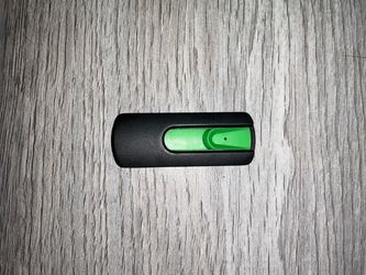 64GB Retractable USB-A Flash Drive – Black & Green