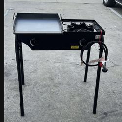 Estufa De Gas De 2 Quemador Con Mangera I Patas Desmontables
