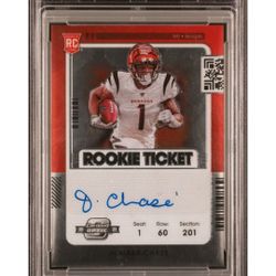 Jamar Chase Rookie On Card Auto