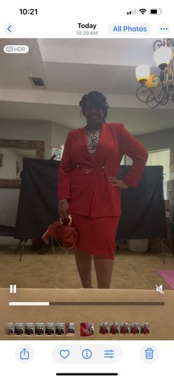 2pcs Red suit
