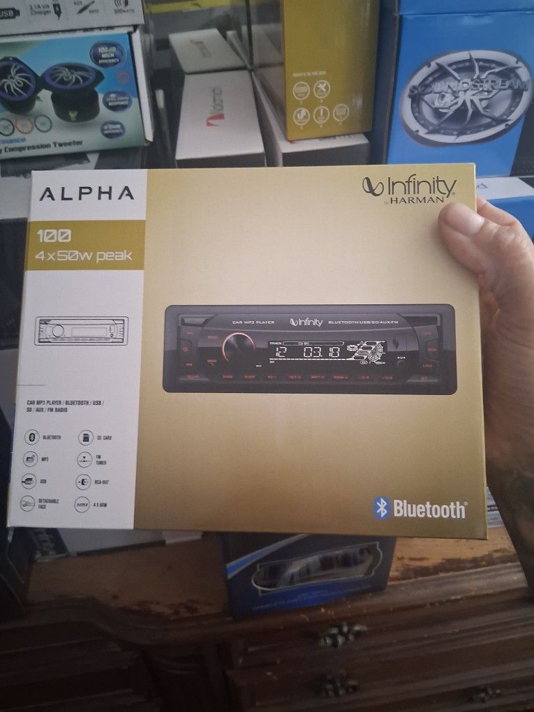 Alpha Infinity Bluetooth Car Stereo Brand New In The Box